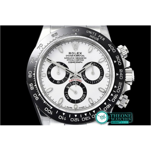 Rolex - Daytona 116500 CER/SS White 904L Noob V2 A4130 Mod