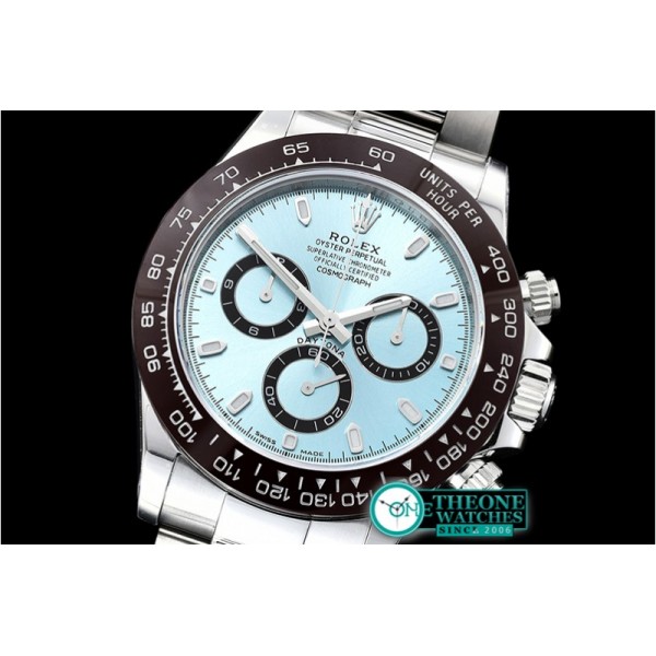 Rolex - Daytona 116506 CER/SS Ice Blue 904L Noob V2 A4130 Mod