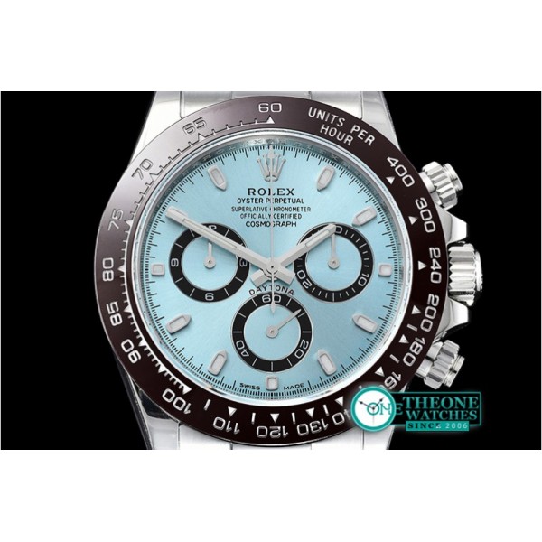 Rolex - Daytona 116506 CER/SS Ice Blue 904L Noob V2 A4130 Mod