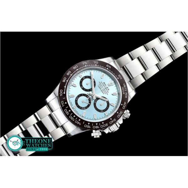 Rolex - Daytona 116506 CER/SS Ice Blue 904L Noob V2 A4130 Mod