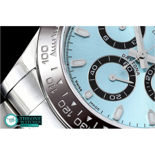 Rolex - Daytona 116506 CER/SS Ice Blue 904L Noob V2 A4130 Mod