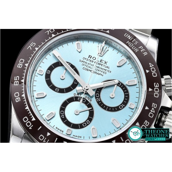 Rolex - Daytona 116506 CER/SS Ice Blue 904L Noob V2 A4130 Mod