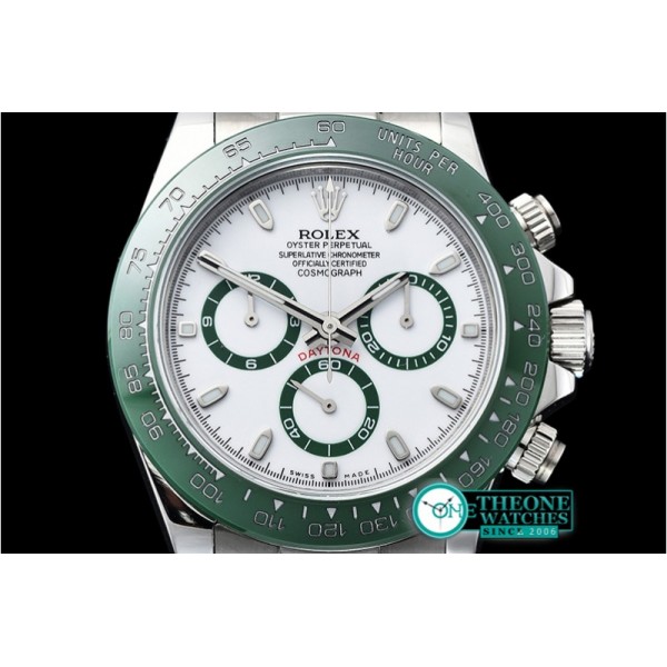 Rolex - Daytona 116500LN Grn CER/SS/SS Wht BLF A7750 A4130