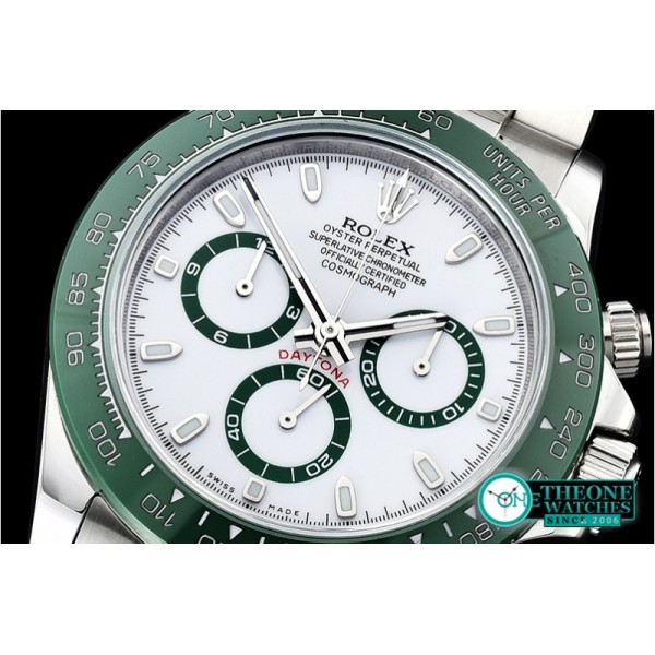 Rolex - Daytona 116500LN Grn CER/SS/SS Wht BLF A7750 A4130