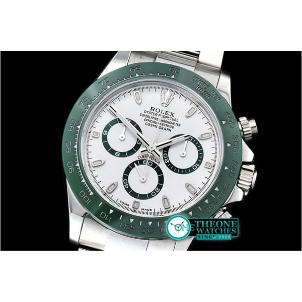 Rolex - Daytona 116500LN Grn CER/SS/SS Wht BP A7750 A4130