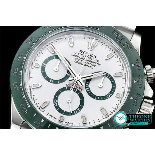 Rolex - Daytona 116500LN Grn CER/SS/SS Wht BP A7750 A4130