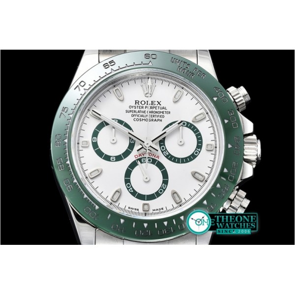 Rolex - Daytona 116500LN Grn CER/SS/SS Wht BP A7750 A4130