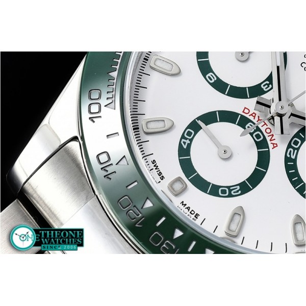 Rolex - Daytona 116500LN Grn CER/SS/SS Wht BP A7750 A4130