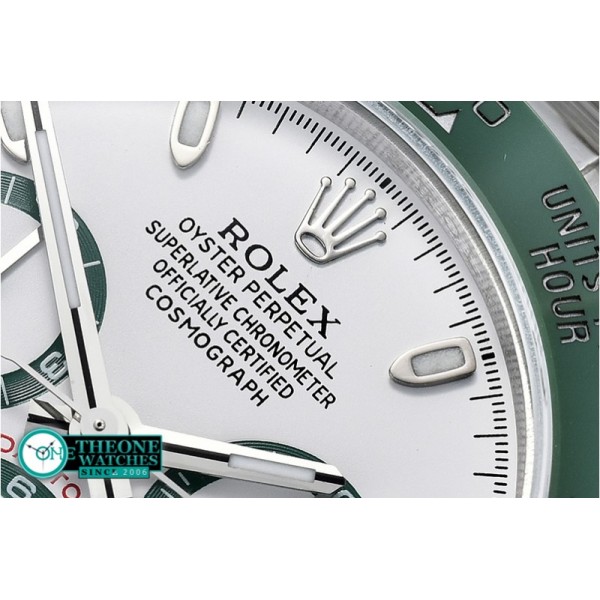 Rolex - Daytona 116500LN Grn CER/SS/SS Wht BP A7750 A4130