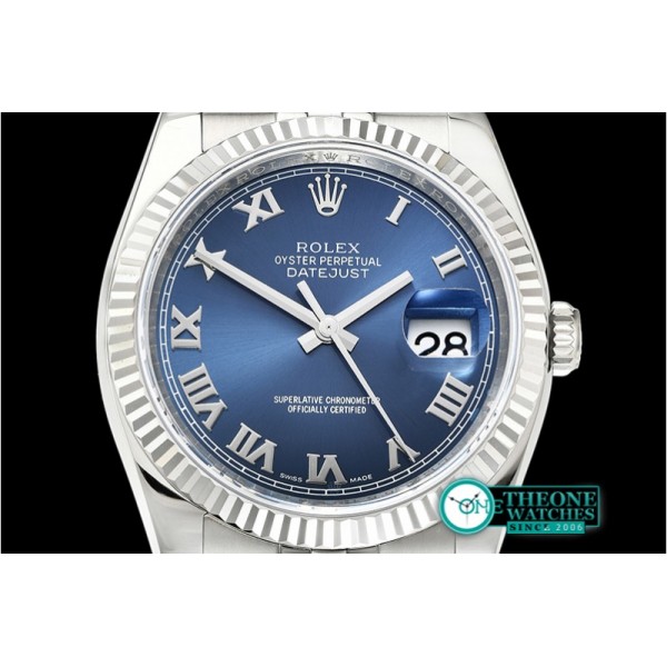 Rolex - DJ 36mm Jub Flt 904L SS/SS Blue/Rmn ARF A3135 Mod