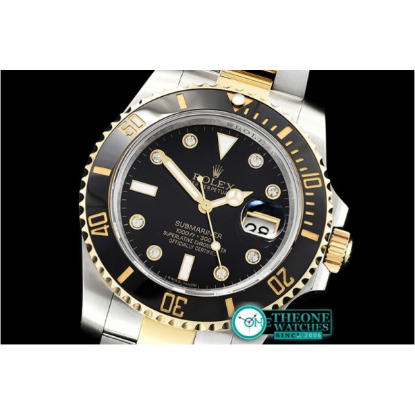 Rolex - Submariner 116613LN 904L YG/SS Blk/D GMF SP A3135