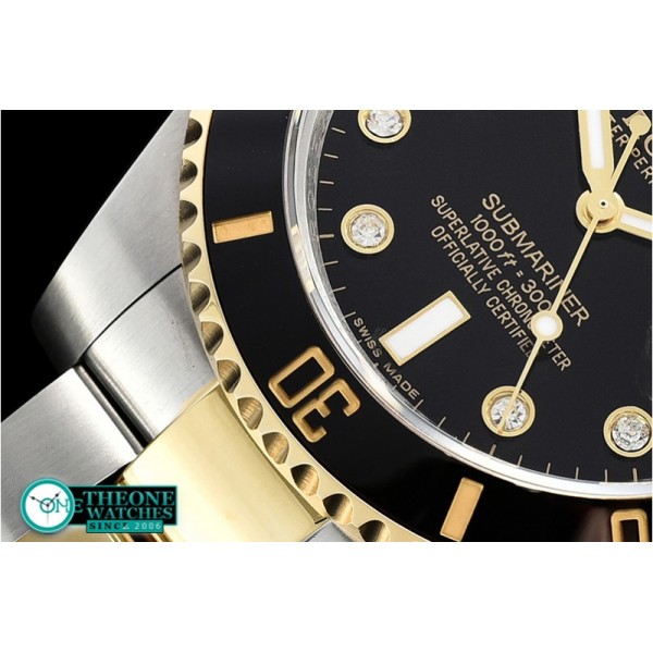 Rolex - Submariner 116613LN 904L YG/SS Blk/D GMF SP A3135