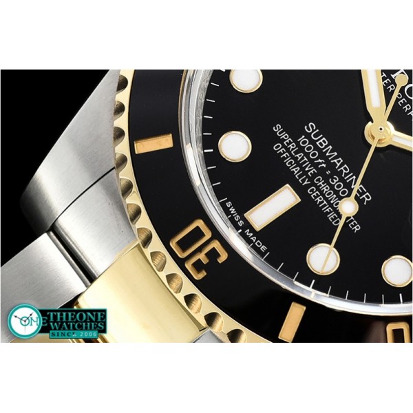 Rolex - Submariner 116613LN 904L YG/SS Black GMF SP A3135