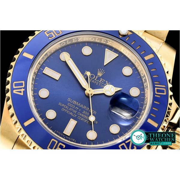 Rolex - Submariner 116618LN Wrap YG/YG Blue VRF Asia 2836