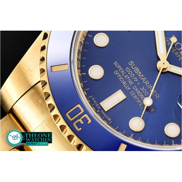 Rolex - Submariner 116618LN Wrap YG/YG Blue VRF Asia 2836