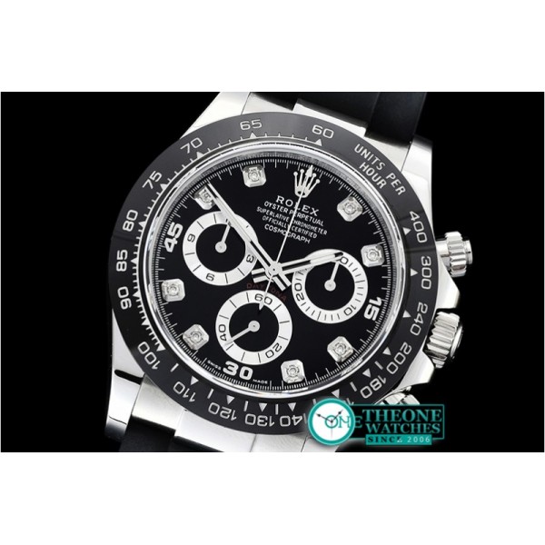 Rolex - Daytona 116519 904L CER/RU Blk/Diam Noob A4130 Mod