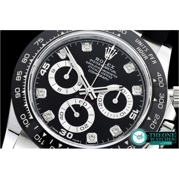 Rolex - Daytona 116519 904L CER/RU Blk/Diam Noob A4130 Mod