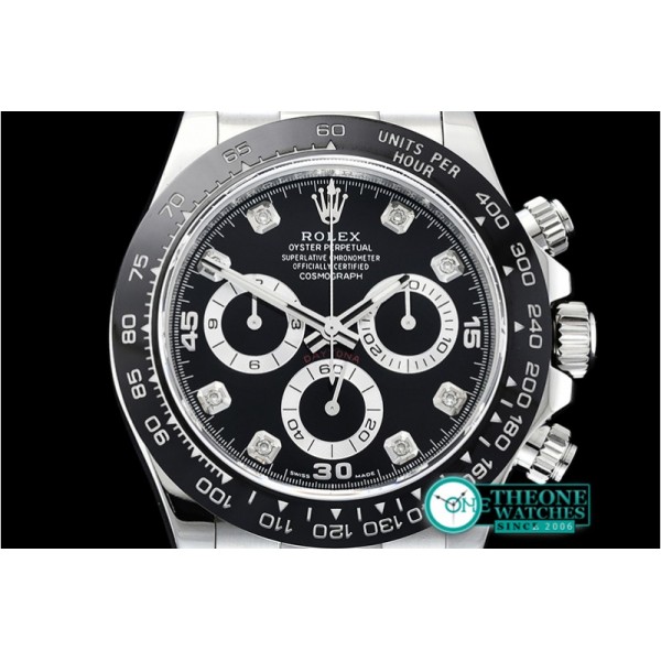 Rolex - Daytona 116519 904L CER/RU Blk/Diam Noob A4130 Mod