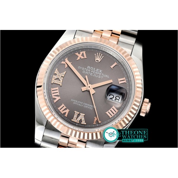 Rolex - DateJust 36mm Jub Flt 904L RG/SS Grey/DiRmn GMF A2836