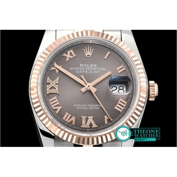 Rolex - DateJust 36mm Jub Flt 904L RG/SS Grey/DiRmn GMF A2836