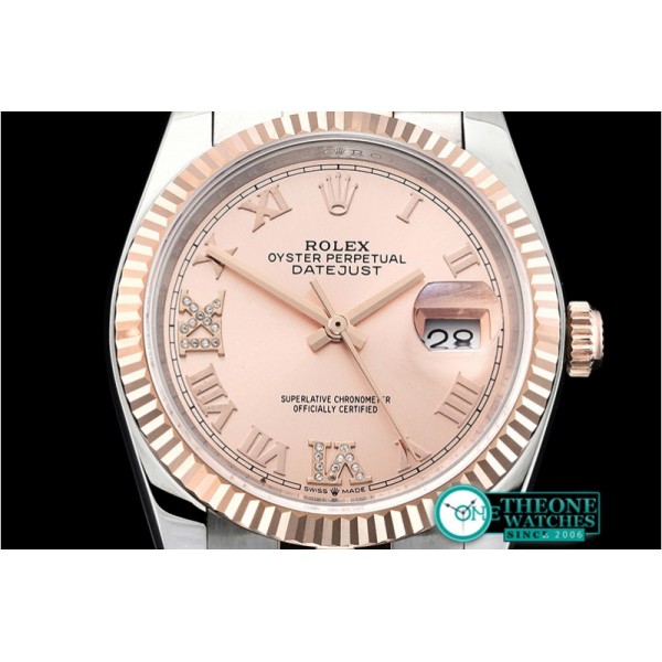 Rolex - DateJust 36mm Jub Flt 904L RG/SS Rose/DiRmn GMF A2836