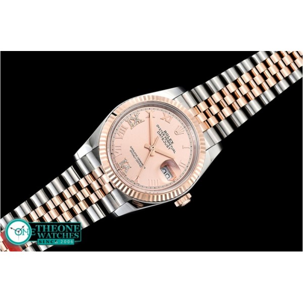 Rolex - DateJust 36mm Jub Flt 904L RG/SS Rose/DiRmn GMF A2836