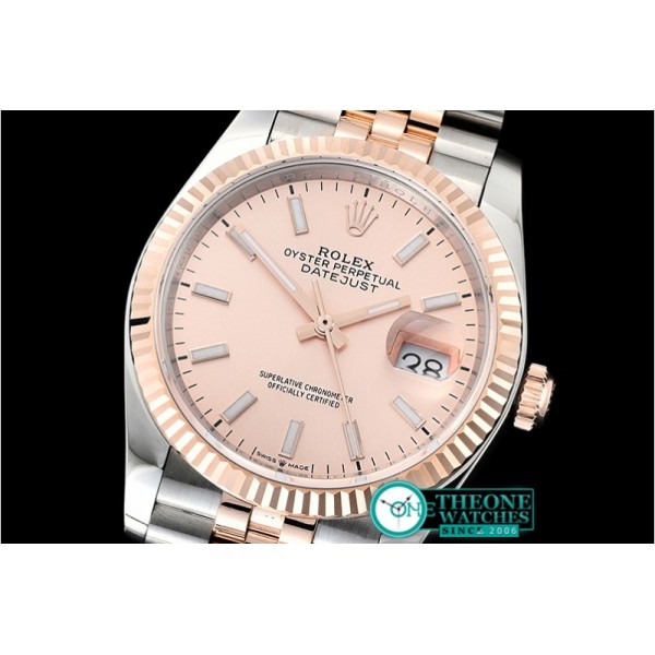 Rolex - DateJust 36mm Jub Flt 904L RG/SS Rose/Stk GMF A2836