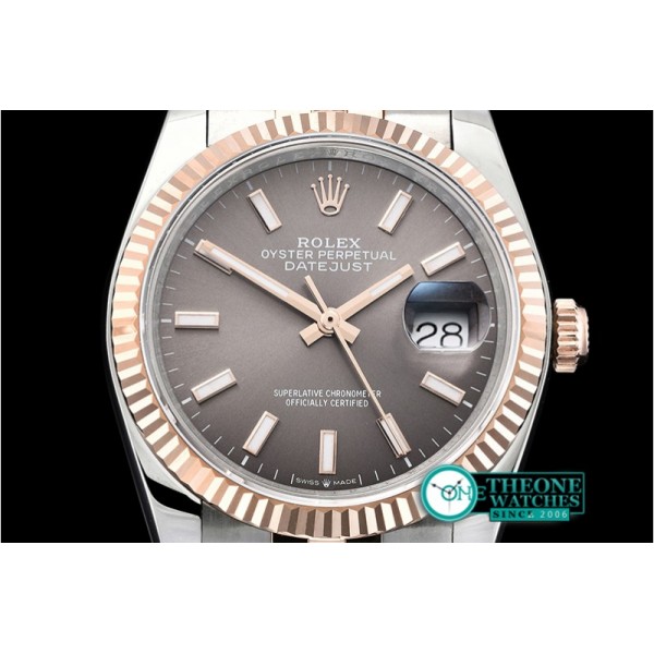 Rolex - DateJust 36mm Jub Flt 904L RG/SS Grey/Stk GMF A2836