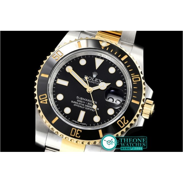 Rolex - Submariner 116613LN 904L YG/SS Black ARF SH3135 V2