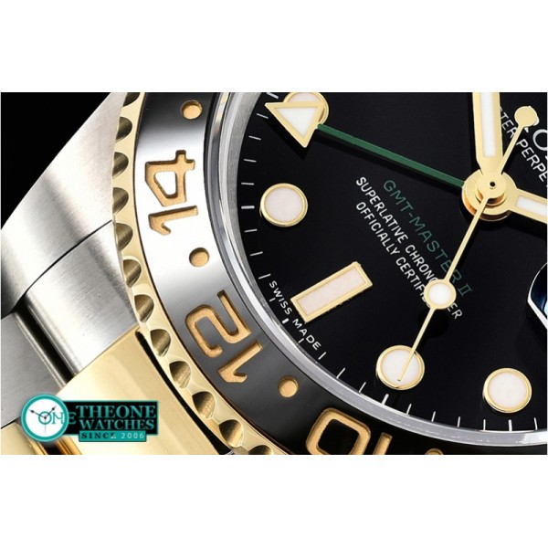 Rolex - GMT Master 2 116713LN 904L YG/SS GMF Asia 2836