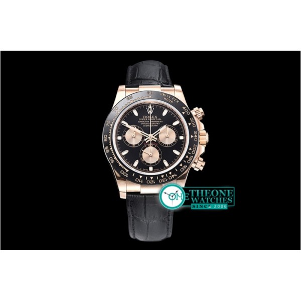 Rolex - Daytona 116515 CER/RG/LE Blk/Stk OMF A4130 Mod