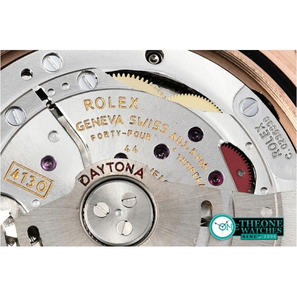 Rolex - Daytona 116515 CER/RG/LE Blk/Stk OMF A4130 Mod