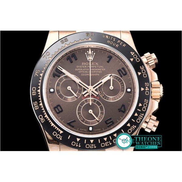 Rolex - Daytona 116515 CER/RG/LE Brwn/Num OMF A4130 Mod