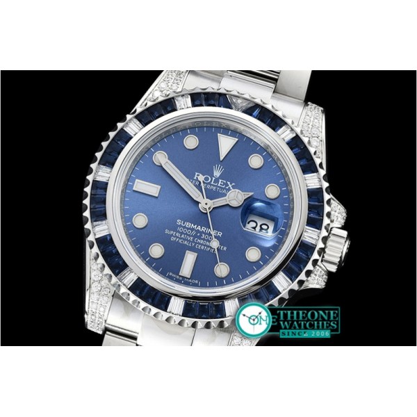 Rolex - Submariner 116619 Blue Diam SS/SS Blue GSF A2836