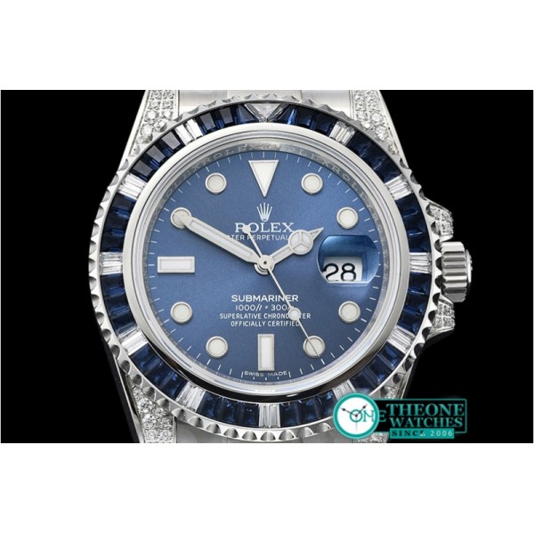 Rolex - Submariner 116619 Blue Diam SS/SS Blue GSF A2836