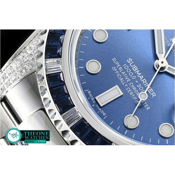 Rolex - Submariner 116619 Blue Diam SS/SS Blue GSF A2836