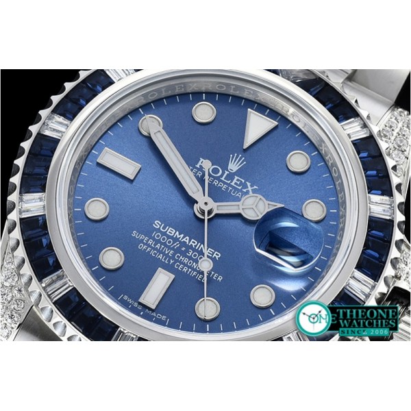 Rolex - Submariner 116619 Blue Diam SS/SS Blue GSF A2836