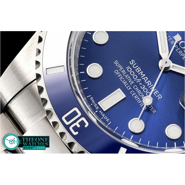 Rolex - Submariner 116619LN SS/SS Blue Noob Asia 2836