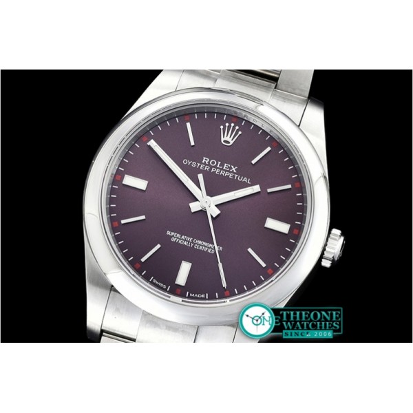 Rolex - Oyster Pert. 39mm 114300 SS/SS Red Grape AN Asia 2836