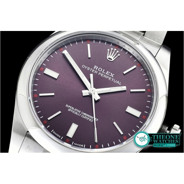 Rolex - Oyster Pert. 39mm 114300 SS/SS Red Grape AN Asia 2836