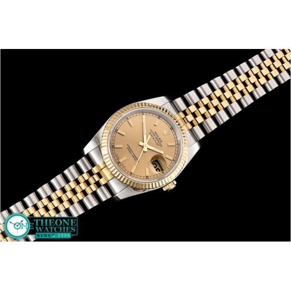 Rolex - DJ 36mm Jub Flt 904L YG/SS Gold ARF A3135 Mod