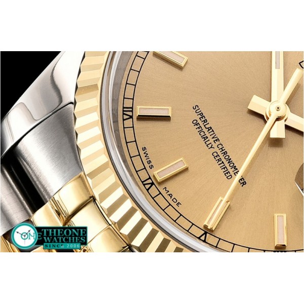 Rolex - DJ 36mm Jub Flt 904L YG/SS Gold ARF A3135 Mod