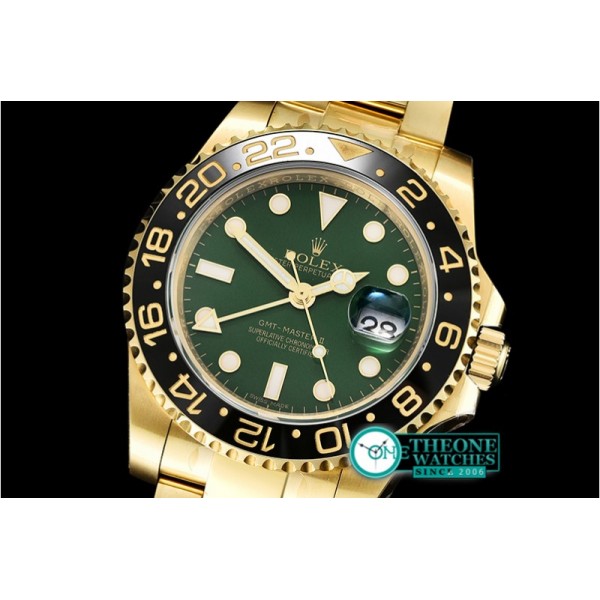 Rolex - GMT Master II Ref.116718LN YG/YG Green EWF A2836