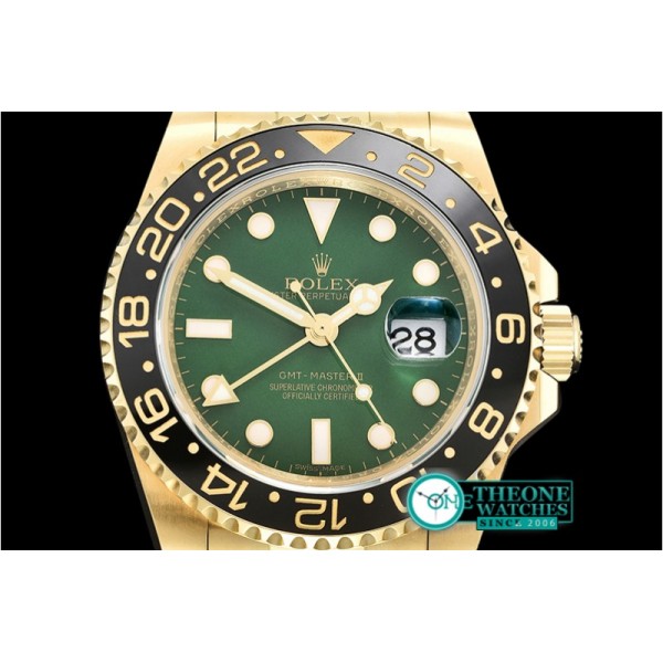 Rolex - GMT Master II Ref.116718LN YG/YG Green EWF A2836