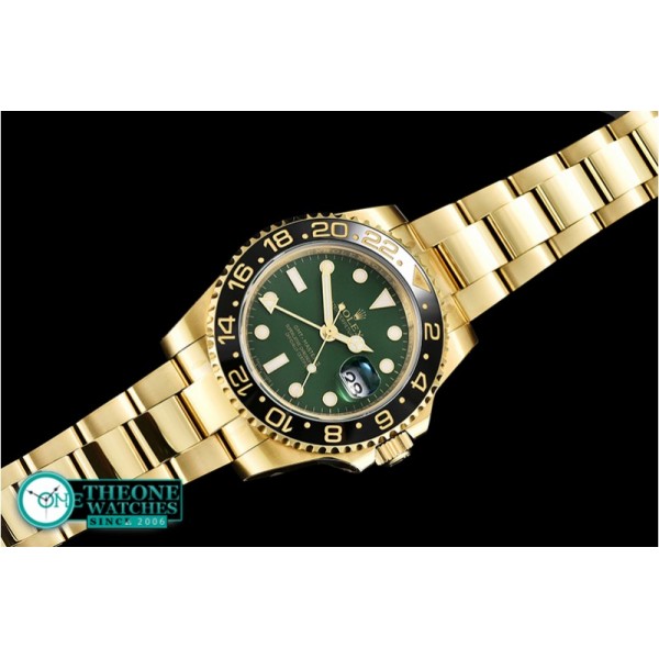 Rolex - GMT Master II Ref.116718LN YG/YG Green EWF A2836