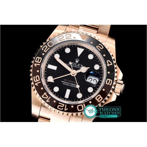 Rolex - GMT Master II 2018 126715CHNR RG/RG Black EWF A2836