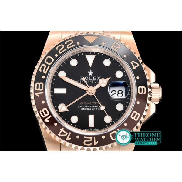 Rolex - GMT Master II 2018 126715CHNR RG/RG Black EWF A2836