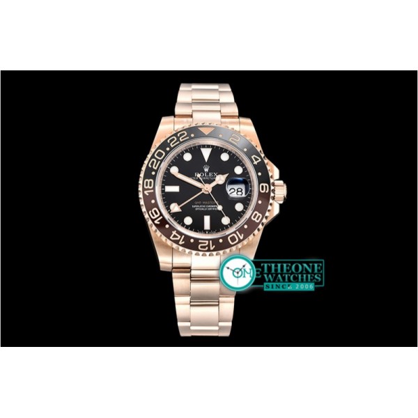 Rolex - GMT Master II 2018 126715CHNR RG/RG Black EWF A2836