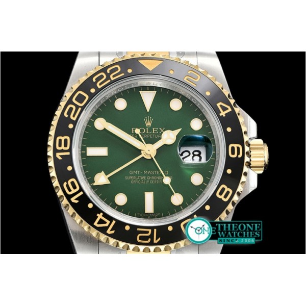 Rolex - GMT Master II 116713LN YG/SS Green EWF Asia 2836