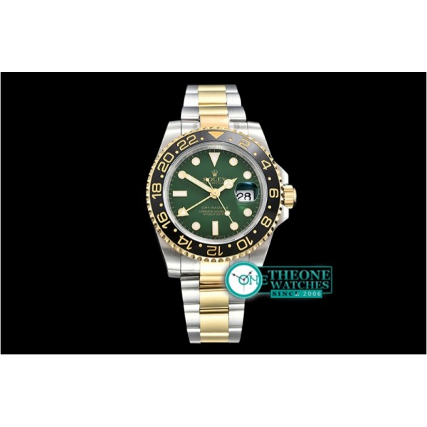 Rolex - GMT Master II 116713LN YG/SS Green EWF Asia 2836